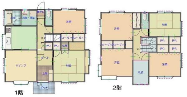 和歌山市東高松3丁目　中古戸建の間取り