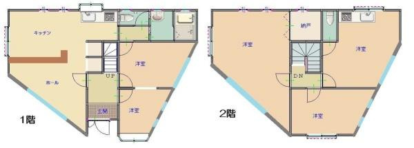 和歌山市和歌浦中1丁目　中古戸建の間取り
