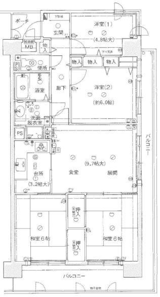 ファミール海南の間取り