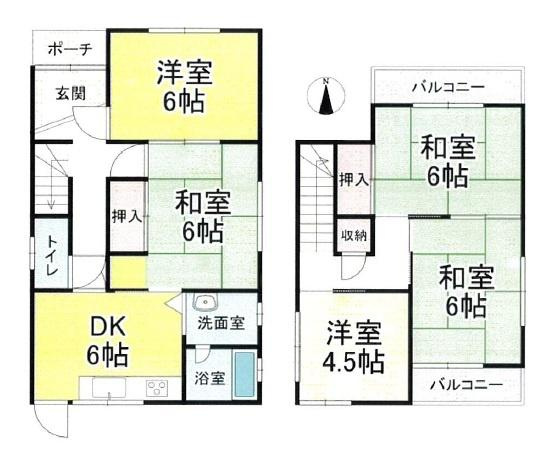 桜井市大泉　一戸建の間取り
