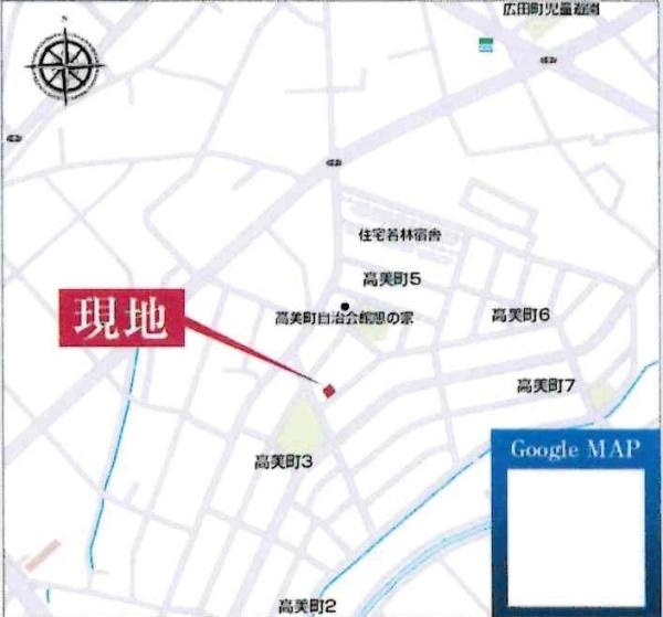 豊田市高美町5丁目　全3棟・1号棟のその他|交通アクセス図です。