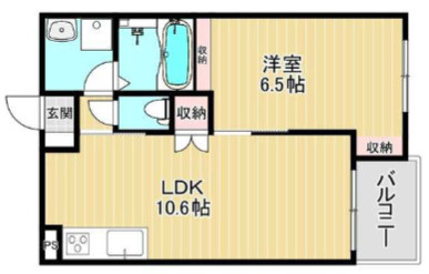 リアノーラ平野WESTの間取り