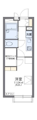 レオパレスパタータⅡの間取り