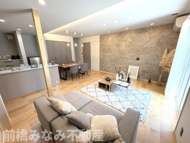 【新築】太田市亀岡町　３LDKの居間・リビング|おしゃれなリビングです