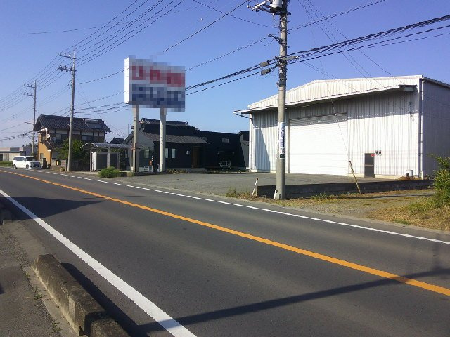 常総市大沢の倉庫の周辺
