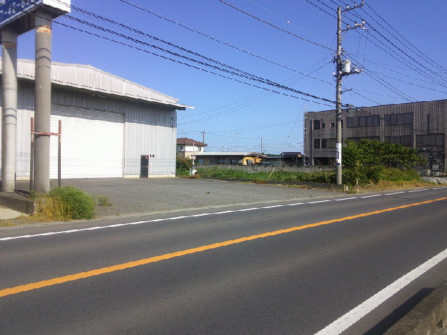 常総市大沢の倉庫の周辺