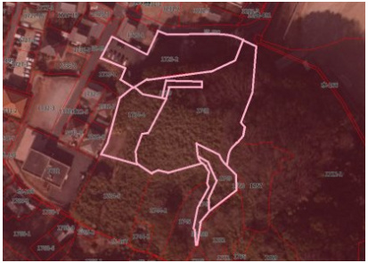 笠岡市売地4の土地図