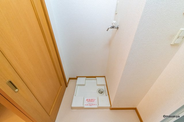 アプリコットの洗面所|室内洗濯機置き場