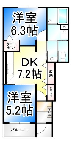 アプリコットの間取り