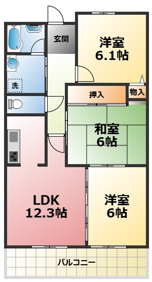 レジェンダリー小松の間取り