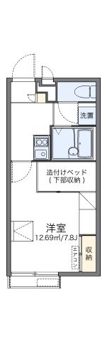 神戸市垂水区北舞子１丁目のアパートの間取り