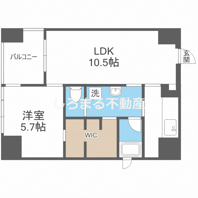 ルクレ堺筋本町レジデンスの間取り