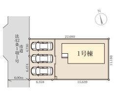 桜川市東桜川　第1の区画図