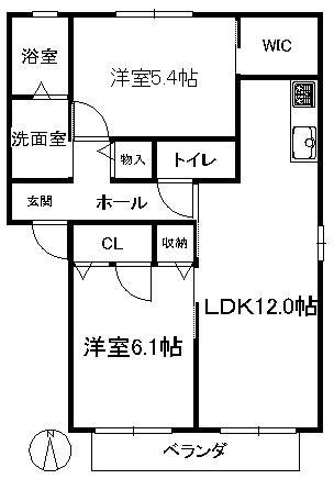 アーバヒルＰの間取り
