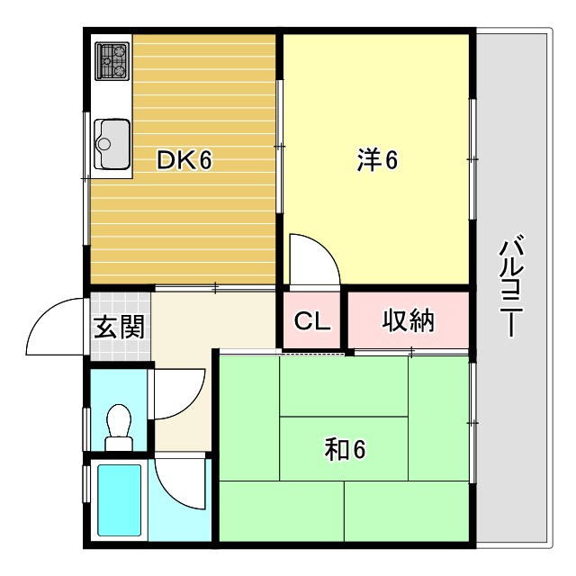 ウエストハイツの間取り