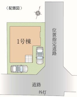 練馬区西大泉5丁目　新築一戸建　西武池袋線　保谷の区画図