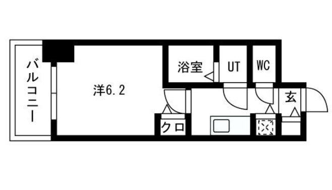 プレサンス高津公園ディオの間取り