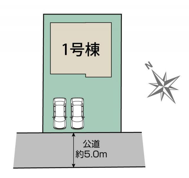 福岡市西区野方４丁目の新築一戸建の区画図|福岡市西区野方4丁目1棟 区画図 