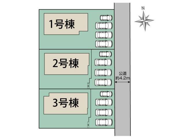 福岡市東区美和台５丁目の新築一戸建の区画図|福岡市東区美和台5丁目2期3棟 … 