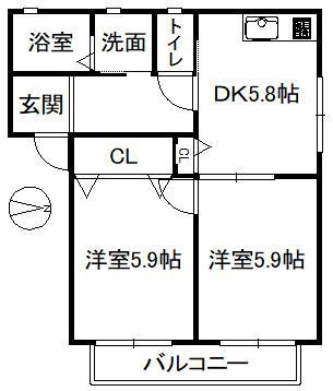 アーバヒルＤの間取り