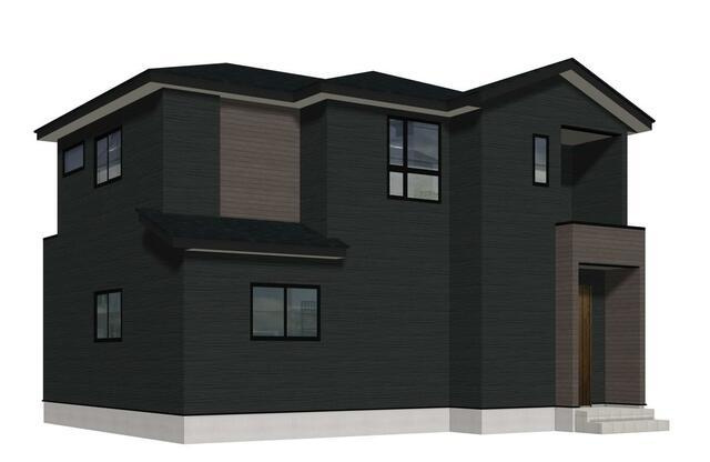 唐津市中原の新築一戸建の外観パース| 
