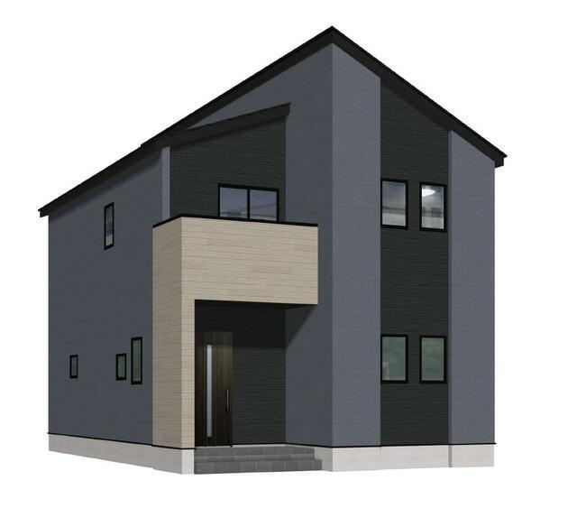 神埼郡吉野ヶ里町三津の新築一戸建の外観パース| 