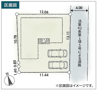 【区画図】 | 藤沢市長後 新築戸建 全1棟