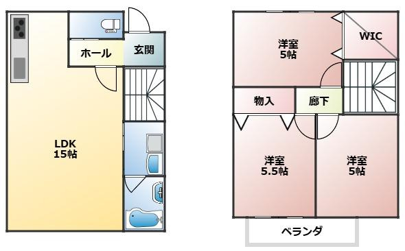 【間取り】 | タウンハウスOZU