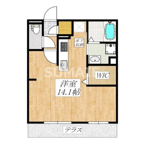 ファルナーズの間取り|間取図です。