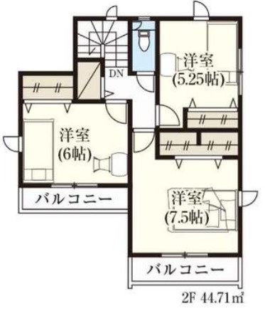 【仲介手数料無料】狭山市笹井１０期全９棟３号棟　狭山市の新築なら西武ハウジングの間取り