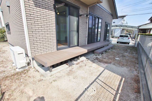 小郡市二森　中古戸建の庭
