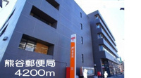 熊谷郵便局まで4200m