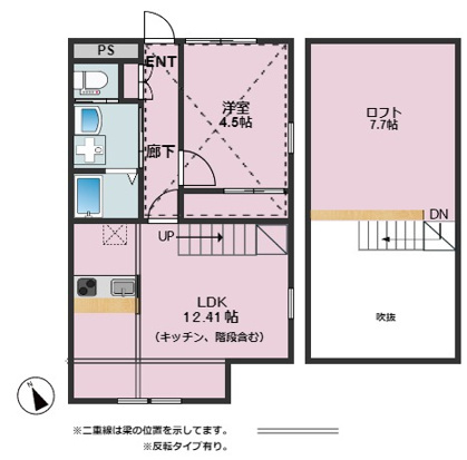 ハナブキ壱番館の間取り