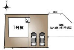 下妻市加養　第1　の区画図