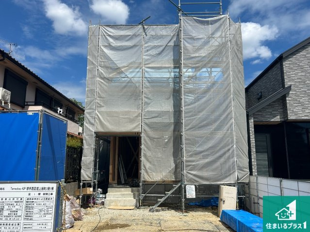 堺市西区堀上緑町　第2期　新築一戸建ての外観|周辺は落ち着いた街並みの住宅地！子育てがしやすい住環境です！まだ未完成ですが、現地でしかわからない事もございます。是非一度ご覧ください。