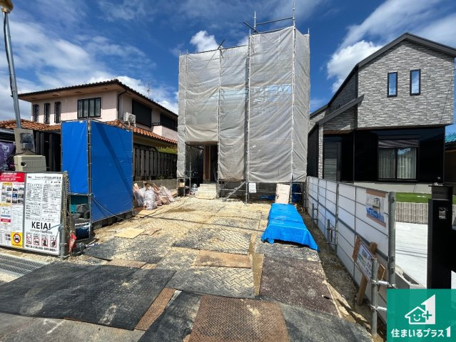 堺市西区堀上緑町　第2期　新築一戸建ての外観|周辺は落ち着いた街並みの住宅地！子育てがしやすい住環境です！まだ未完成ですが、現地でしかわからない事もございます。是非一度ご覧ください。