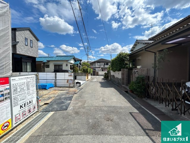 堺市西区堀上緑町　第2期　新築一戸建ての前面道路含む現地写真|周辺は落ち着いた街並みの住宅地！子育てがしやすい住環境です！まだ未完成ですが、現地でしかわからない事もございます。是非一度ご覧ください。