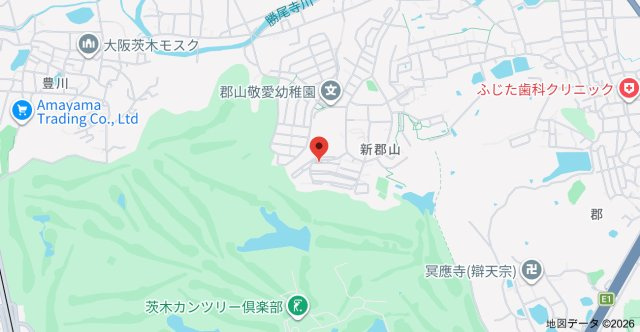 茨木郡山B住宅A-27棟の地図