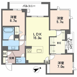 【間取り】 | アルテーヌ浜寺元町