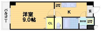 【間取り】 | エリーフラッツ桂南