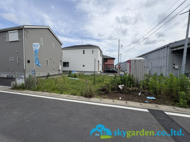 高座郡寒川町倉見 第58 新築戸建　全４棟３号棟の前面道路含む現地写真|2026年6月11日撮影（工事中）