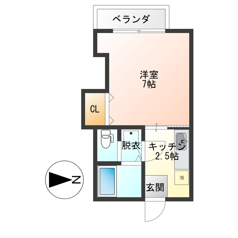 ハイツコマツの間取り