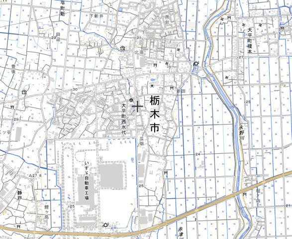 栃木市大平町　一棟アパートの地図