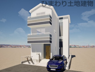 【外観】 | 茅ヶ崎市円蔵2丁目  1号棟 | イメージパース（完成時に現況と異なる場合は現況優先となります）
