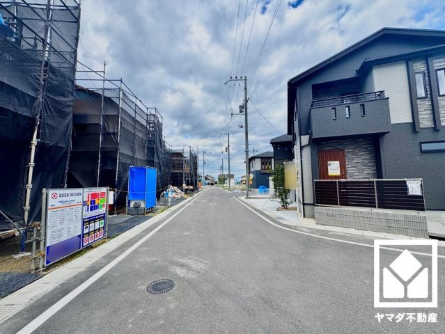 大津市雄琴５丁目　2期　2号棟の前面道路含む現地写真|6月21日　現地写真更新