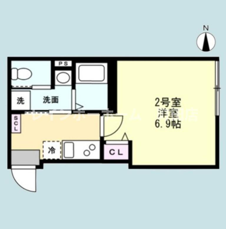 ベイルームハイム大和中央A※初期費用分割後払いサービス利用可能物件の間取り