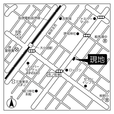 【地図】 | シティーコート大小路Ⅱ