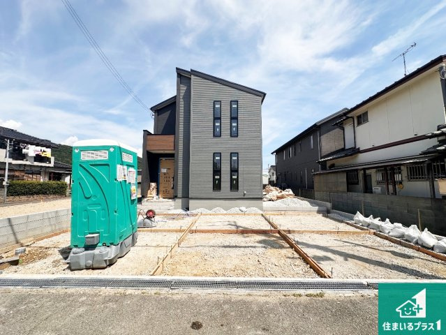 姫路市勝原区宮田　第2期　新築一戸建ての外観|周辺は落ち着いた街並みの住宅地！子育てがしやすい住環境です！まだ未完成ですが、現地でしかわからない事もございます。是非一度ご覧ください。