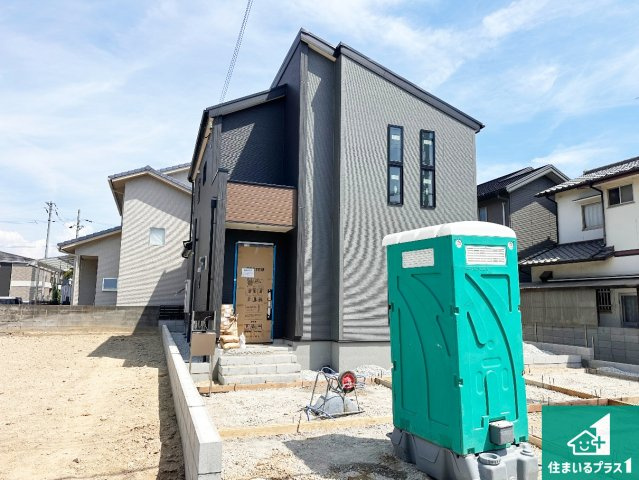 姫路市勝原区宮田　第2期　新築一戸建ての外観|周辺は落ち着いた街並みの住宅地！子育てがしやすい住環境です！まだ未完成ですが、現地でしかわからない事もございます。是非一度ご覧ください。