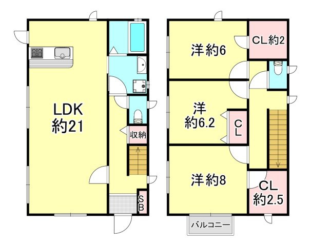 ドミール芦屋の間取り